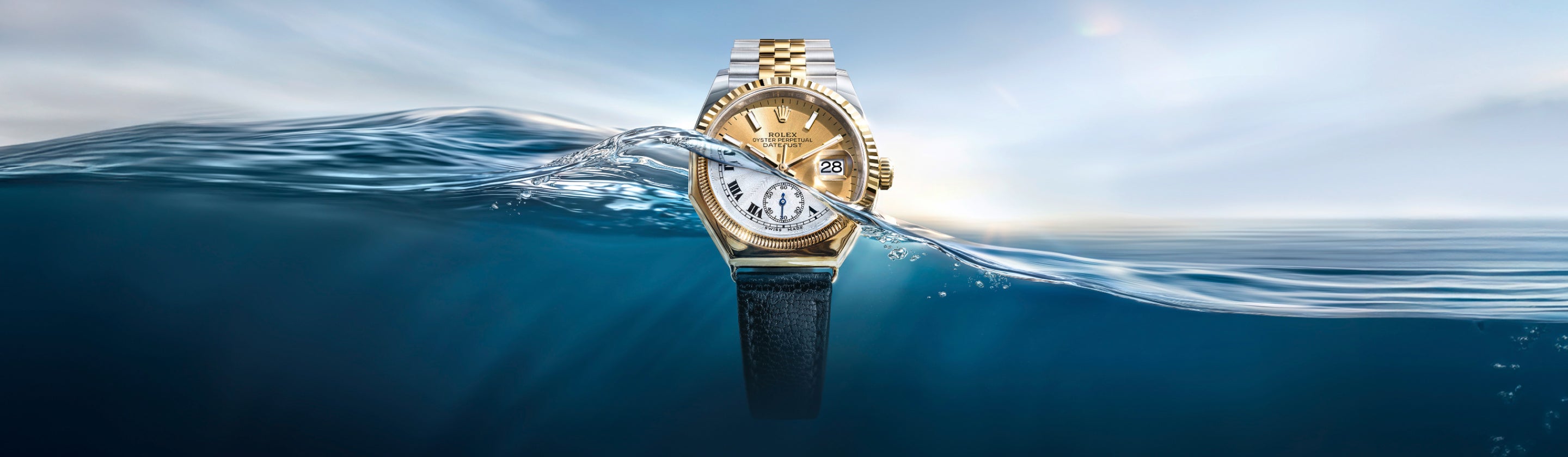 Reloj Rolex Oyster en el agua