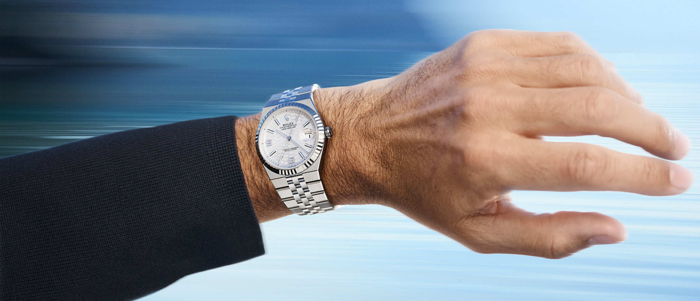 Rolex Land-Dweller wrist shot