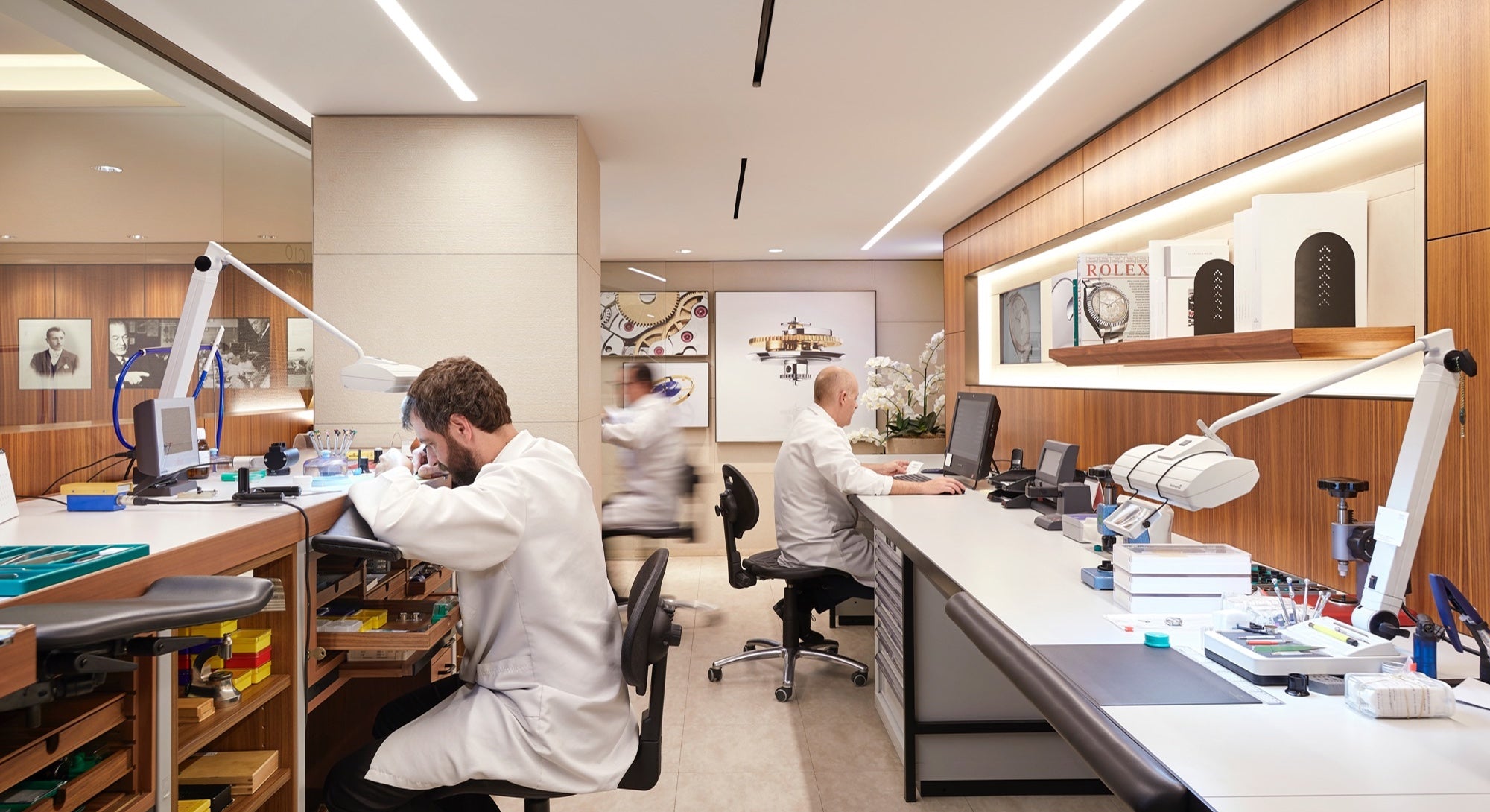 Taller de mantenimiento Rolex
