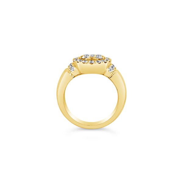 Anillo extraordinario de diamantes.