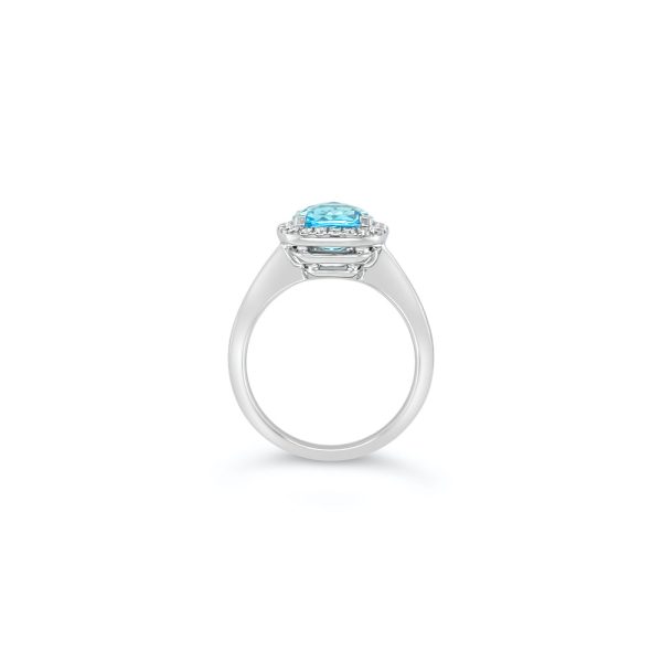 Anillo Topacio azul.