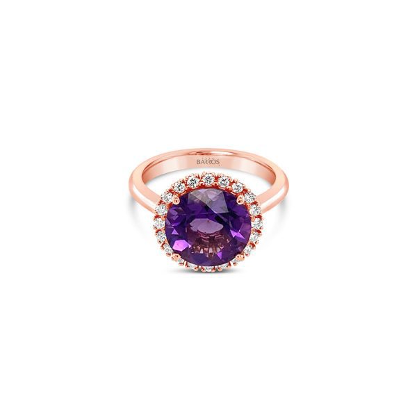 Anillo Amatista y diamantes.