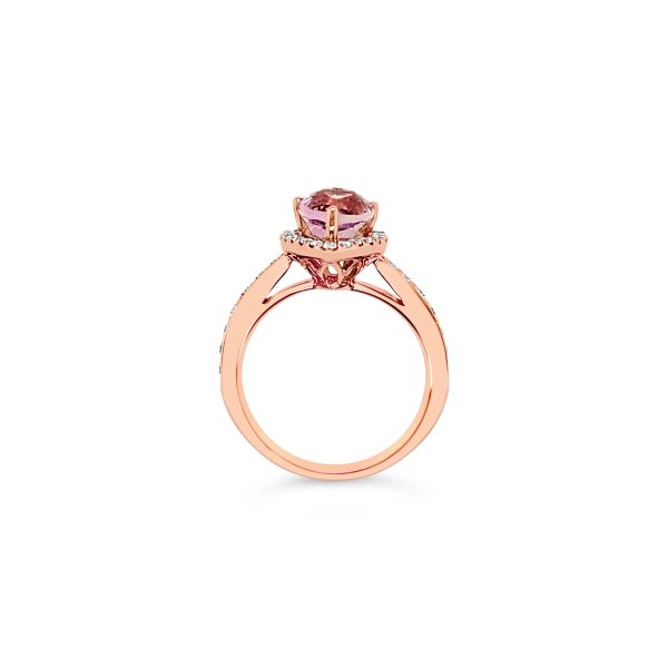 Anillo gota Kunzita.