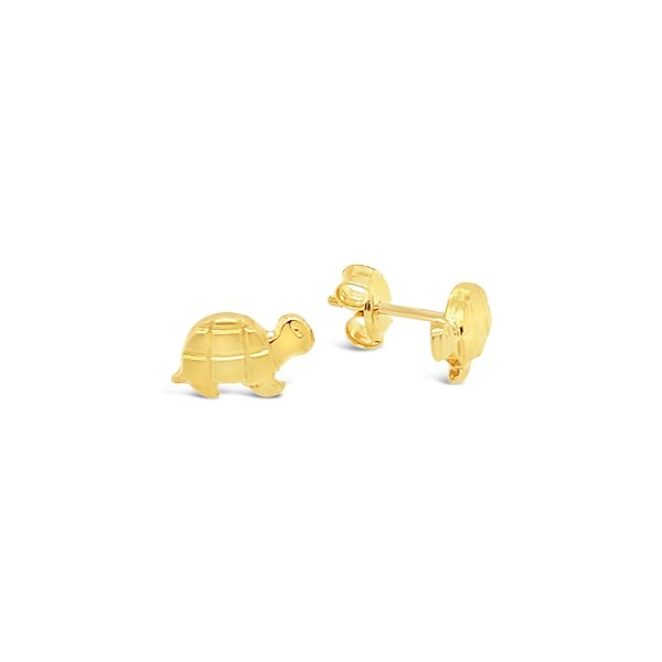 Aros tortugas oro amarillo niñitas.