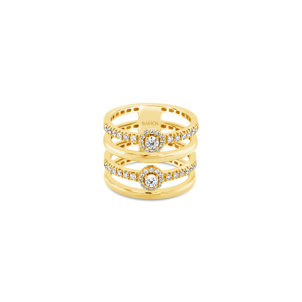 Anillo Triple diamantes.