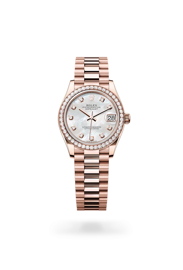 rolex Datejust 31 en oro Everose y diamantes, M278285RBR-0005 Casa Barros