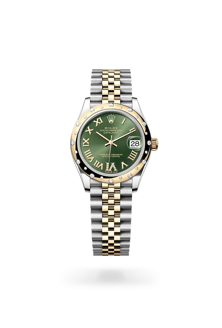 rolex Datejust 31 en acero Oystersteel, oro amarillo y diamantes, M278343RBR-0016 Casa Barros