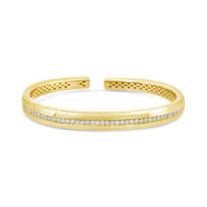 Pulsera de oro amarillo 18k con 43 diamantes corte brillante