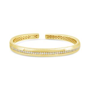 Pulsera de oro amarillo 18k con 43 diamantes corte brillante